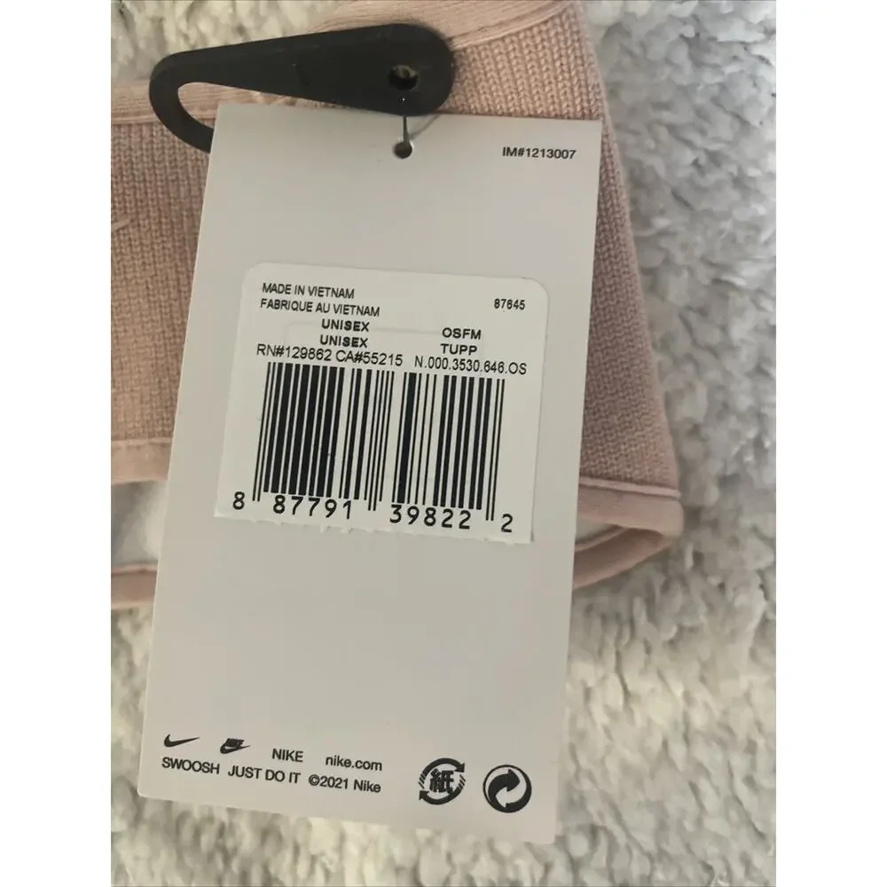 Nike Fleece Headband Unisex Moisture Wicking Double Layer Pink